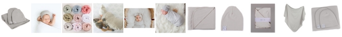 Ely's & Co. Jersey Cotton Swaddle Blankets with Baby Hat